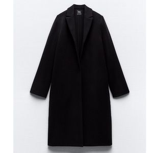 ZARA NEW Felt Texture Coat